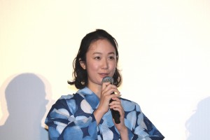 映画『未来のミライ』初日舞台挨拶に登壇した黒木華