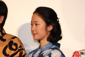 映画『未来のミライ』初日舞台挨拶に登壇した黒木華