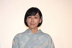 映画『未来のミライ』初日舞台挨拶に登壇した麻生久美子
