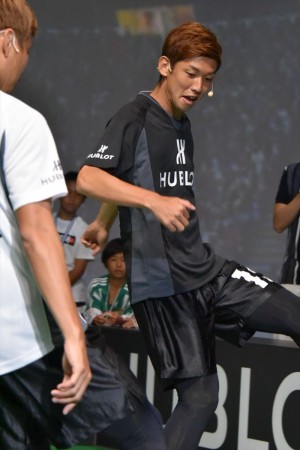 「ウブロ 乾貴士×大迫勇也 チャリティーイベント」に出席した大迫勇也