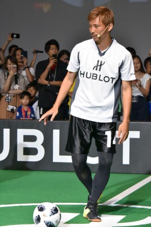 「ウブロ 乾貴士×大迫勇也 チャリティーイベント」に出席した乾貴士