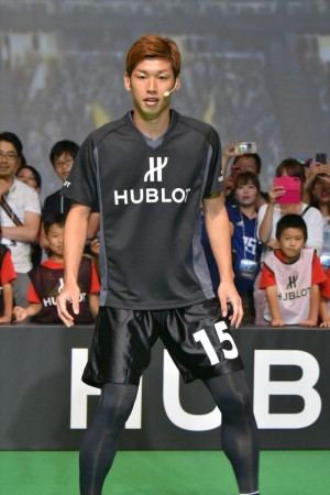 「ウブロ 乾貴士×大迫勇也 チャリティーイベント」に出席した大迫勇也