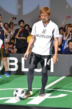 「ウブロ 乾貴士×大迫勇也 チャリティーイベント」に出席した乾貴士