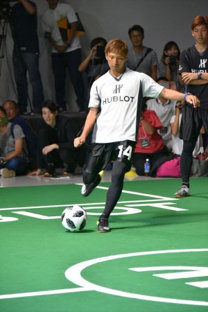 「ウブロ 乾貴士×大迫勇也 チャリティーイベント」に出席した乾貴士