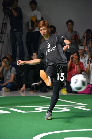 「ウブロ 乾貴士×大迫勇也 チャリティーイベント」に出席した大迫勇也