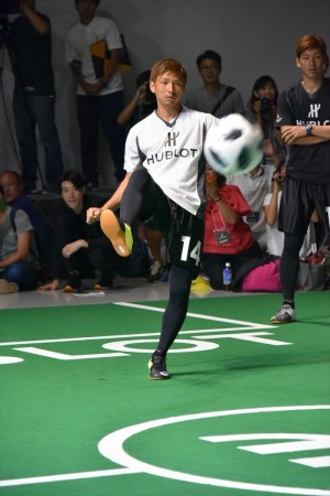 「ウブロ 乾貴士×大迫勇也 チャリティーイベント」に出席した乾貴士