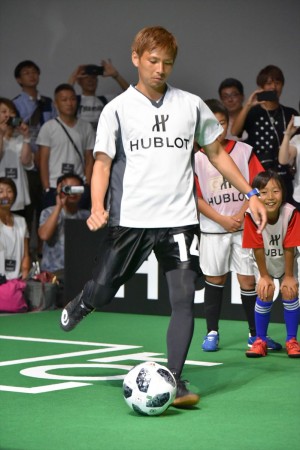 「ウブロ 乾貴士×大迫勇也 チャリティーイベント」に出席した乾貴士