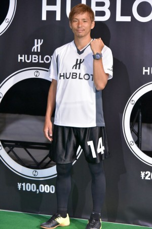 「ウブロ 乾貴士×大迫勇也 チャリティーイベント」に出席した乾貴士