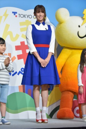 「東京ガスの電気 新CM発表会」にて、深田恭子