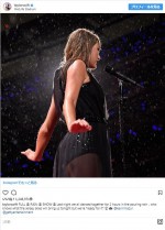 「massive reputation Stadium Tour」ニュージャージー州メットライフスタジアムでのLIVEの様子　※「テイラー・スウィフト」インスタグラム