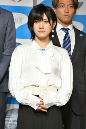 「知って、肝炎プロジェクトミーティング2018」に出席したAKB48の岡田奈々