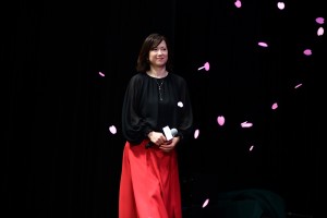 劇場アニメ『君の膵臓をたべたい』完成披露試写会に出席した和久井映見