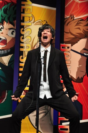 映画『僕のヒーローアカデミア THE MOVIE ～2人の英雄～』完成披露試写会に登壇した山下大輝