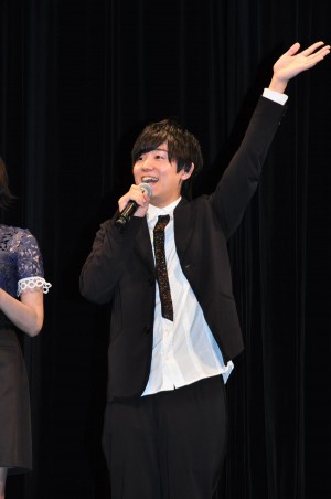 映画『僕のヒーローアカデミア THE MOVIE ～2人の英雄～』完成披露試写会に登壇した山下大輝
