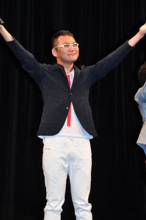 映画『僕のヒーローアカデミア THE MOVIE ～2人の英雄～』完成披露試写会に登壇した三宅健太