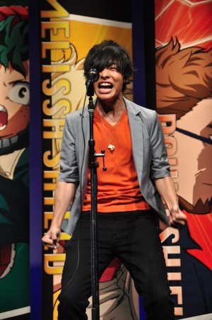 映画『僕のヒーローアカデミア THE MOVIE ～2人の英雄～』完成披露試写会に登壇した岡本信彦