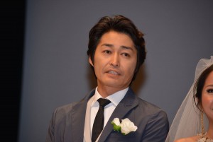 映画『愛しのアイリーン』完成披露試写会に出席した安田顕