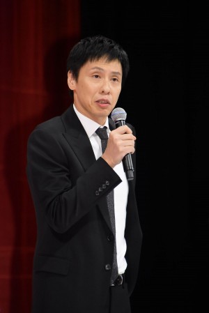 『検察側の罪人』完成披露試写会に登壇した大倉孝二
