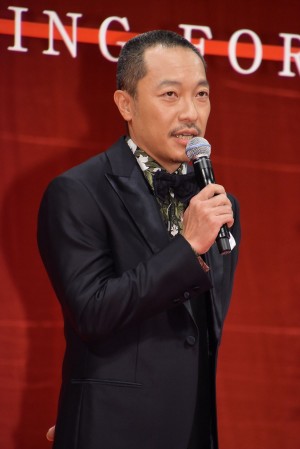 『検察側の罪人』完成披露試写会に登壇した音尾琢真