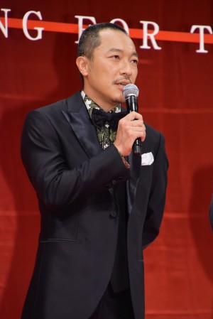 『検察側の罪人』完成披露試写会に登壇した音尾琢真