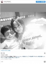 桐谷美玲の結婚を祝福　※「清川あさみ」インスタグラム