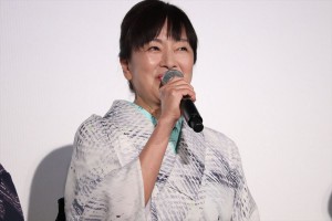 『劇場版コード・ブルー ‐ドクターヘリ緊急救命‐』大ヒット御礼舞台挨拶に登壇したかたせ梨乃