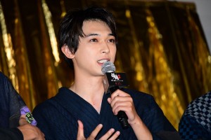 『銀魂2 掟は破るためにこそある』完成披露試写会に登壇した吉沢亮