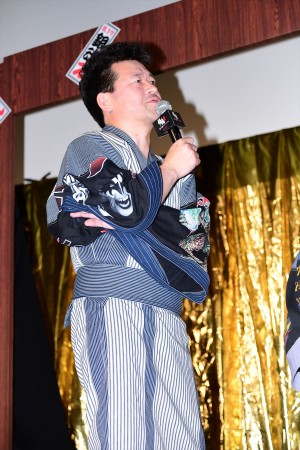 『銀魂2 掟は破るためにこそある』完成披露試写会に登壇した佐藤二朗