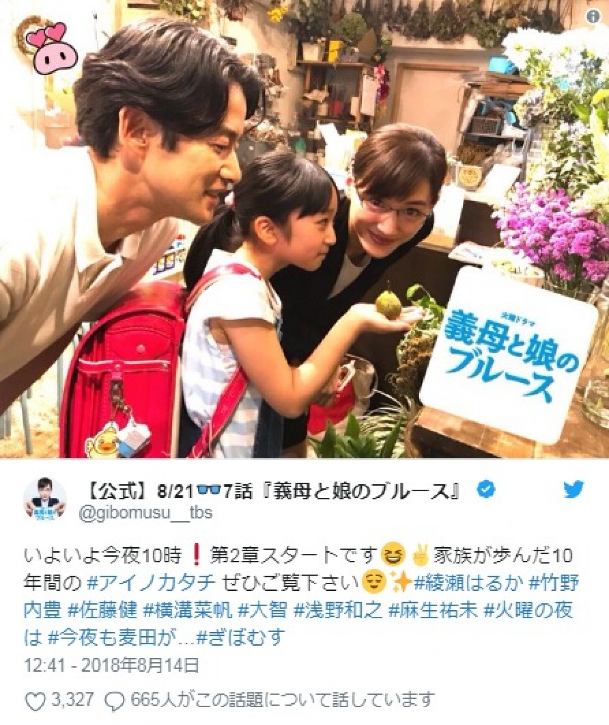 急展開…綾瀬はるかの涙に「神回」の声 『義母と娘のブルース』第6話
