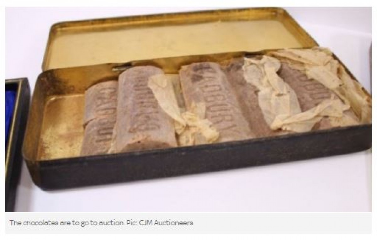 まだ食べられる？ 第一次世界大戦で英国軍兵士に贈られたチョコ発見！