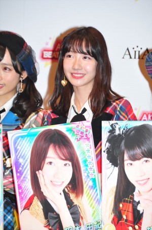 アイア AKB48を起用した新作ゲームお披露目記者会見に登場した柏木由紀