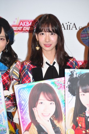 アイア AKB48を起用した新作ゲームお披露目記者会見に登場した柏木由紀