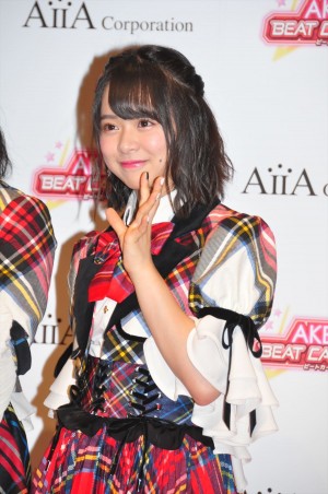 アイア AKB48を起用した新作ゲームお披露目記者会見に登場した倉野尾成美