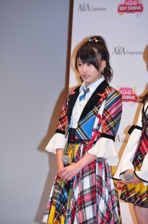 アイア AKB48を起用した新作ゲームお披露目記者会見に登場した岡部麟