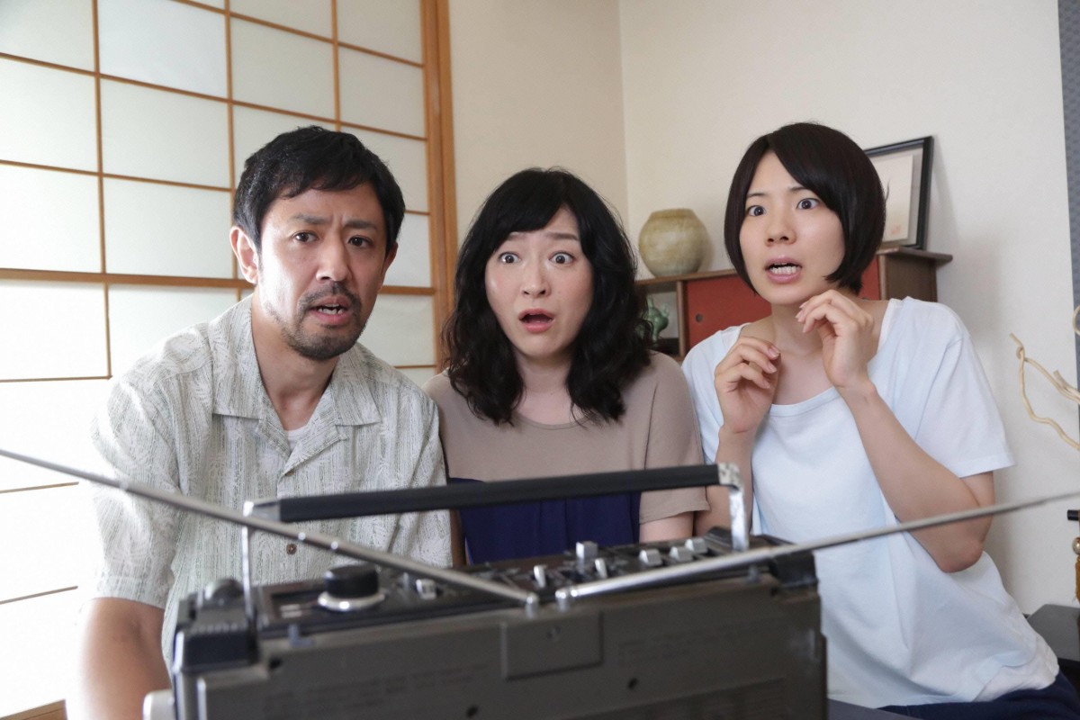 『ほんとにあった怖い話 ―夏の特別編2018―』「果てからの念波」に出演する映画『カメラを止めるな!』の濱津隆之、しゅはまはるみ、真魚