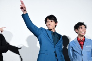 『銀魂2 掟は破るためにこそある』初日舞台挨拶に登壇した吉沢亮