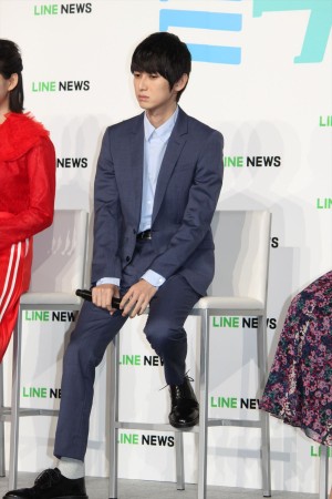 オリジナル連続ドラマ『ミライさん』完成発表会に登場した本郷奏多