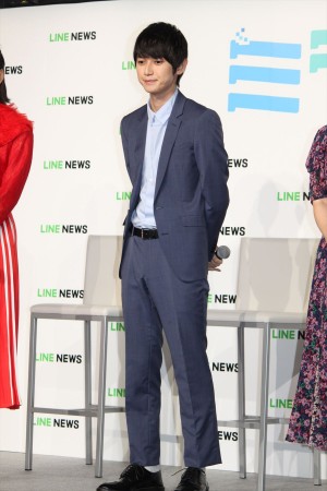 オリジナル連続ドラマ『ミライさん』完成発表会に登場した本郷奏多