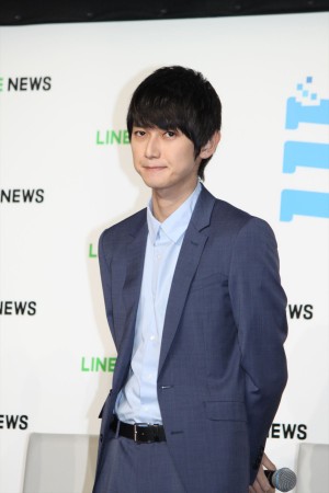 オリジナル連続ドラマ『ミライさん』完成発表会に登場した本郷奏多