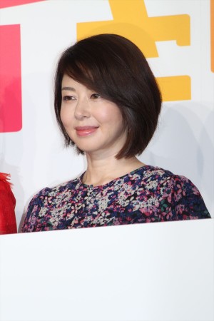 オリジナル連続ドラマ『ミライさん』完成発表会に登場した堀内敬子