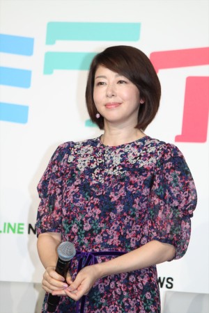 オリジナル連続ドラマ『ミライさん』完成発表会に登場した堀内敬子