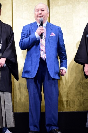 『泣き虫しょったんの奇跡』公開直前試写会舞台挨拶に登壇した加藤一二三