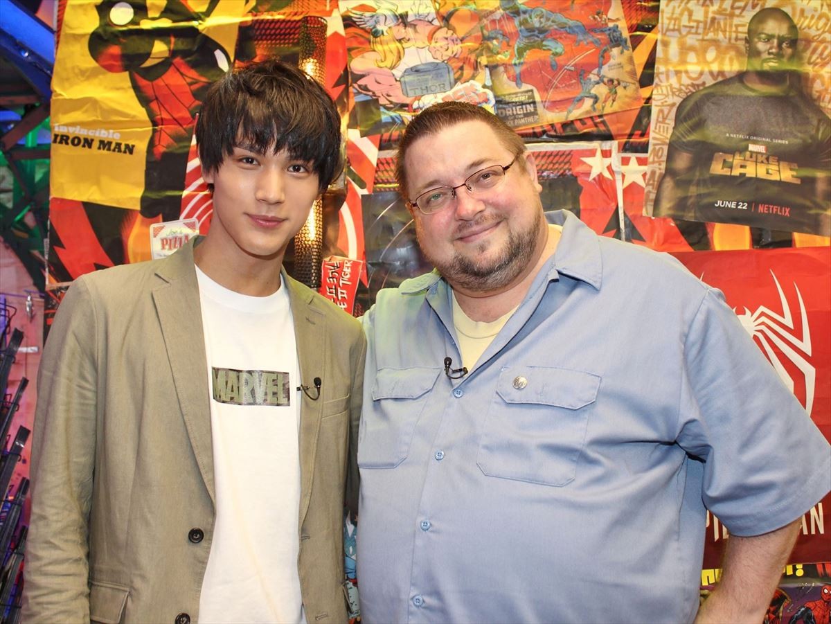 中川大志、マーベル・コミックス編集長のC.B.セブルスキー氏と対談!(衣装提供:パニカム トーキョー)