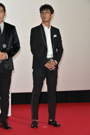 『響 ‐HIBIKI‐』完成披露舞台挨拶に登壇した北村有起哉