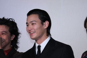 映画『純平、考え直せ』完成披露上映会舞台挨拶に登壇した野村周平