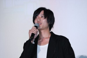 映画『純平、考え直せ』完成披露上映会舞台挨拶に登壇した藤原季節