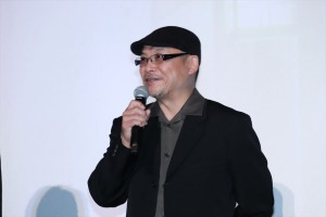映画『純平、考え直せ』完成披露上映会舞台挨拶に登壇した森岡利行監督