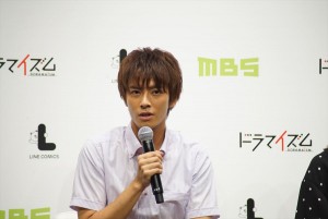 ドラマ『文学処女』制作発表会＆試写会に出席した中尾暢樹