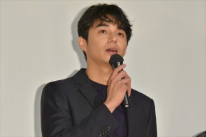 『寝ても覚めても』初日舞台挨拶に登壇した東出昌大