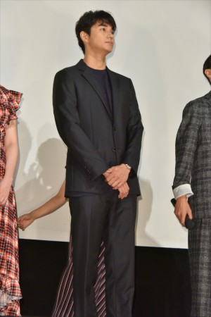 『寝ても覚めても』初日舞台挨拶に登壇した東出昌大